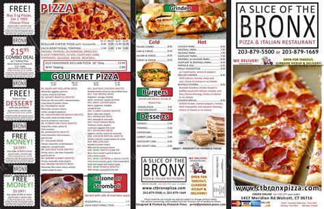 Nicks Italian 265 Pizza pizzas, one traditional pepperoni and peppers and the Bronx Bully with b&233;chamel sauce. . Bronx pizza cheyenne menu